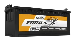 FORA-S 190 (4) рус -/+ (1250A, 480*223*223) клемма болт c бортом.