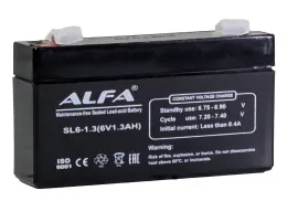ALFA 6V-1.3Ah F1 (97*24*56)