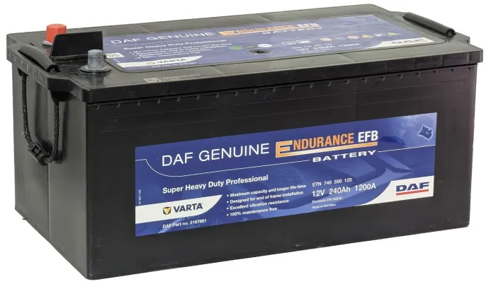 DAF Endurance EFB 240 (3) евро +/- (1200А, 518*276*242)