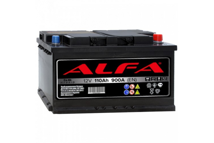 Автомобильные аккумуляторы «ALFA»