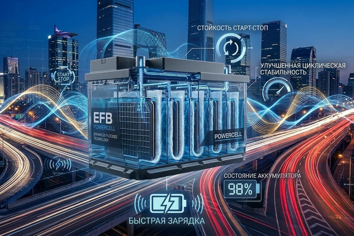 Преимущества EFB аккумуляторов