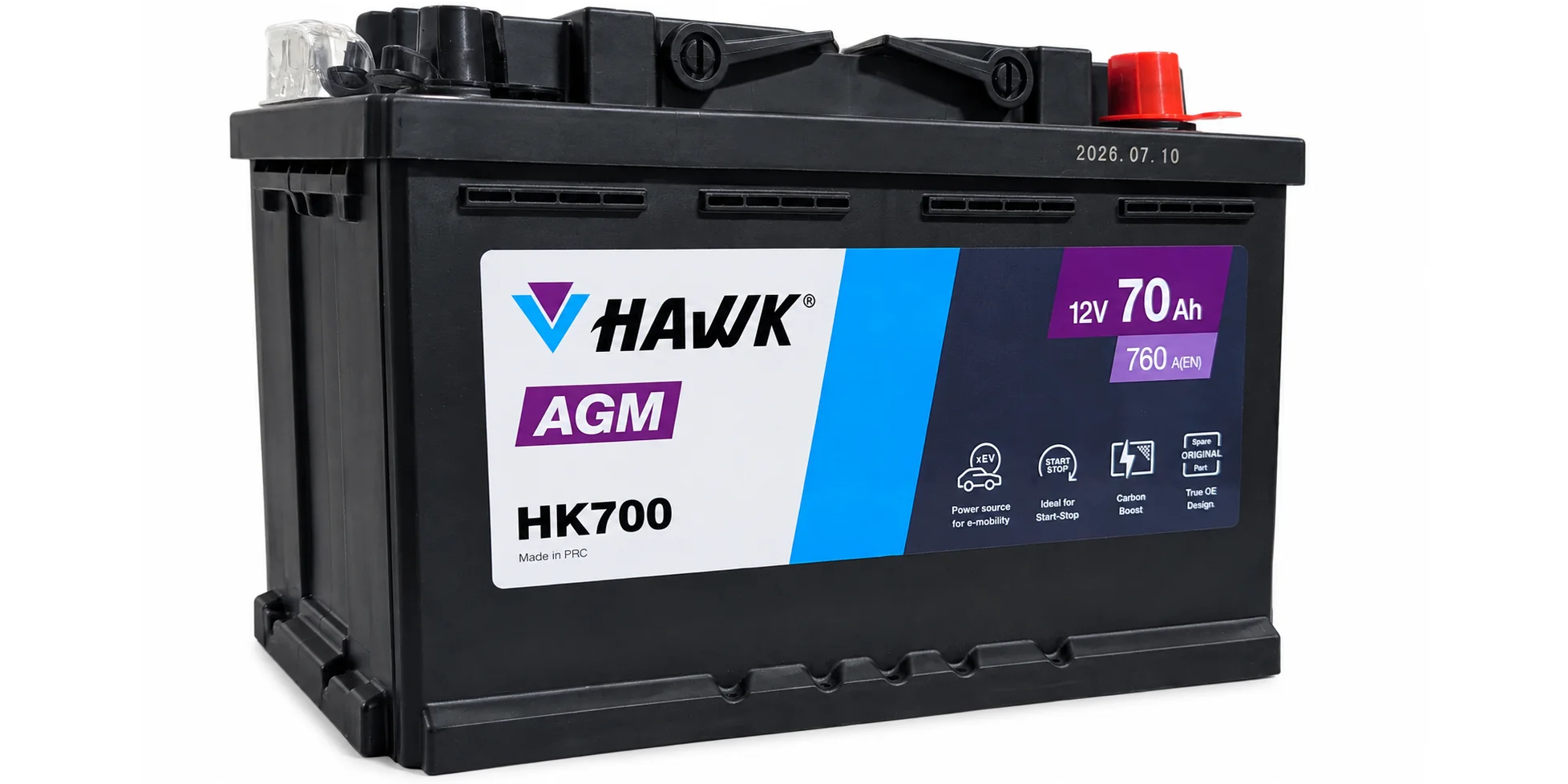 Аккумулятор HAWK AGM 70 R