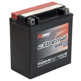 RDrive eXtremal Silver YTX20CH-BS 18Ah (270А 150*87*160)