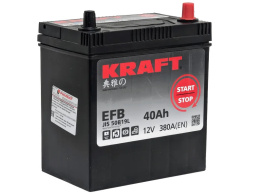 KRAFT EFB Asia 40 JR (380A, 195*126*220) тонкие клеммы