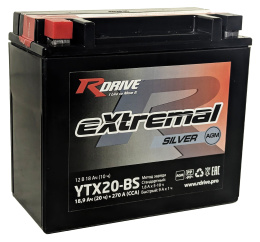 RDrive eXtremal Silver YTX20-BS 18.9Ah (270А 175*87*155)