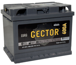 GECTOR (АЗ им. Н.М. Игнатьева - АКОМ) 60 R (600A, 242*175*190)