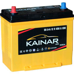 Kainar Asia 50 JL (450A, 236*129*220) тонкие клеммы с бортом