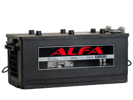 ALFA 220 (4) рус -/+ (1350A, 516*223*223) клемма болт c бортом (МАЗ).
