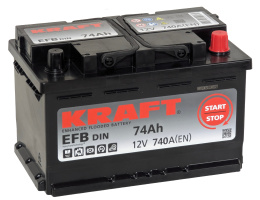KRAFT EFB 74 R низк. (740A, 278*175*175)