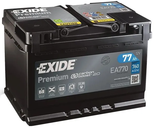 Exide Premium 77 R (760A, 278*175*190)