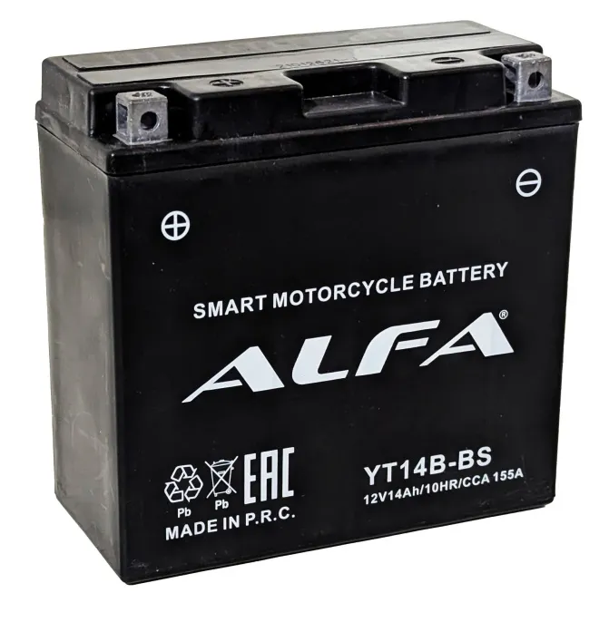 Аккумулятор ALFA YT14B-BS 14Ah (155A 150*70*145)