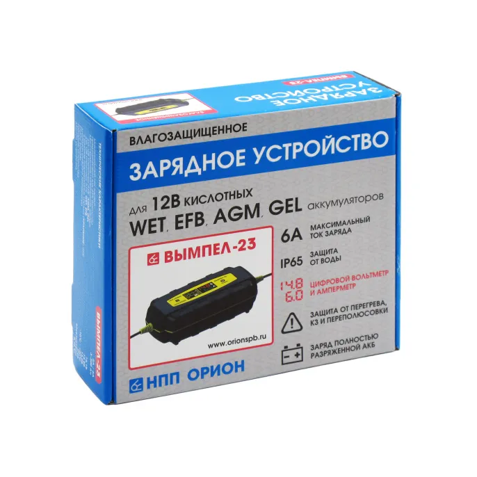 Вымпел 23 (2-6 А, 13.6/14.1/14.8 В, WET, GEL, AGM, VRLA,LED индикатор)