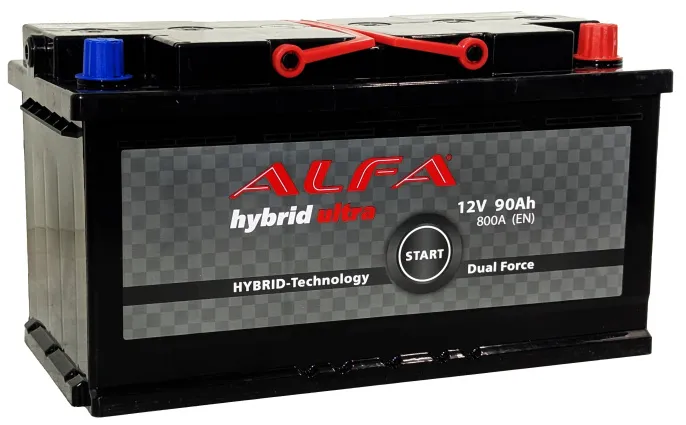 Аккумулятор ALFA Hybrid 90 R (800A, 354*175*190)