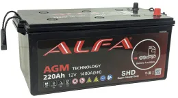 ALFA AGM 220 (3) евро +/- (1400A, 518*260*223)