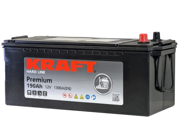 KRAFT Premium 190 (3) евро +/- (1300A, 480*223*223)