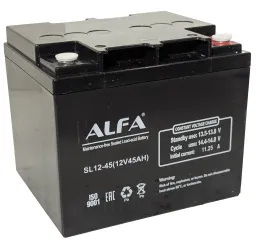 ALFA 12V-45Ah(C20) L (тяговая) M6 (197*166*170)