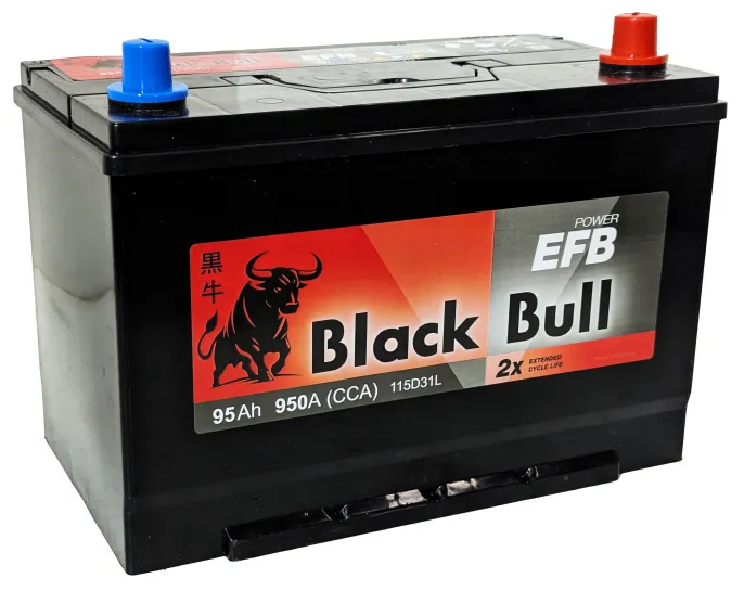 Аккумулятор BLACK BULL Asia EFB 95 JR (950A, 302*172*200)