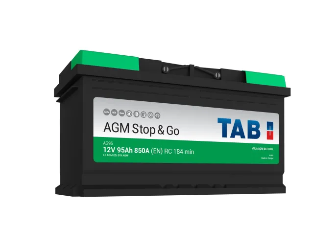 TAB EcoDry Stop&Go AGM 95 R (850A, 353*175*190).