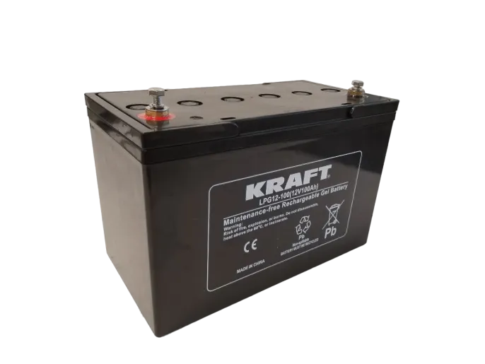 KRAFT 12V-100Ah(C20) L (тяговая) (330*173*212) GEL