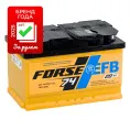 Аккумулятор FORSE EFB 74 R низк. (750A, 278*175*175)