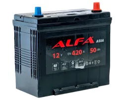 ALFA Asia 50 JR (420A, 236*129*220) тонкие клеммы с бортом