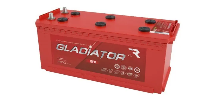 GLADIATOR EFB 195 (3) евро +/- (1400A, 516*223*223)