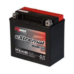 RDrive eXtremal Silver YTX14-BS 12,6Ah (200А 150*87*145)