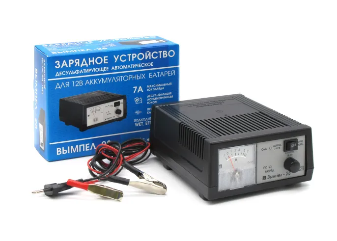 Вымпел 28 (десульфатирующие, автомат, 0-7А, 12В, стрел. амперметр)