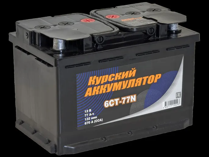 КУРСКИЙ АККУМУЛЯТОР 77 L (670A, 278*175*190)