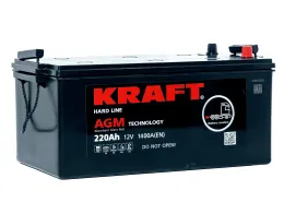 KRAFT AGM 220 (3) евро +/- (1400A, 518*260*223)