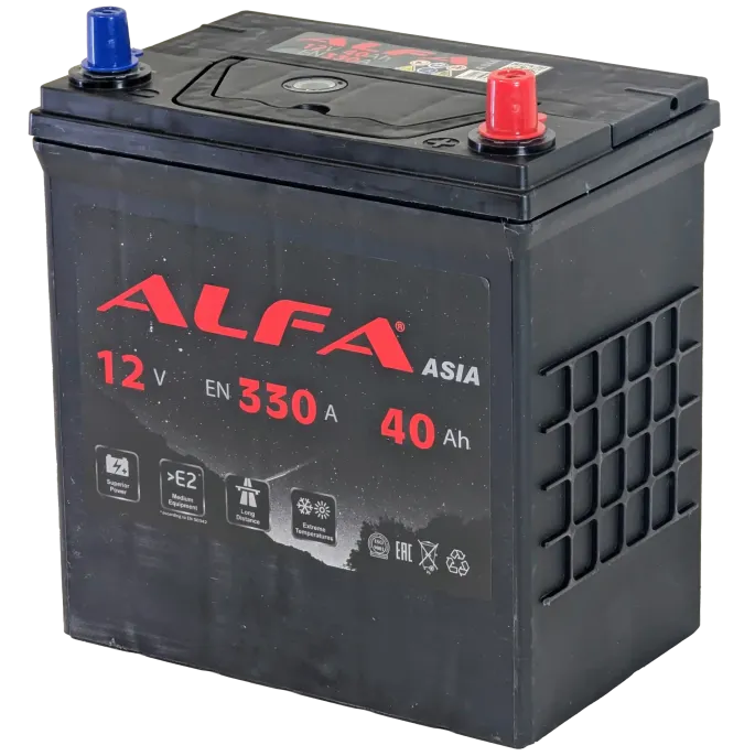ALFA Asia 40 JR (330A, 186*129*220) тонкие клеммы