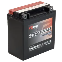 RDrive eXtremal Silver YTX20CH-BS 18Ah (270А 150*87*160)