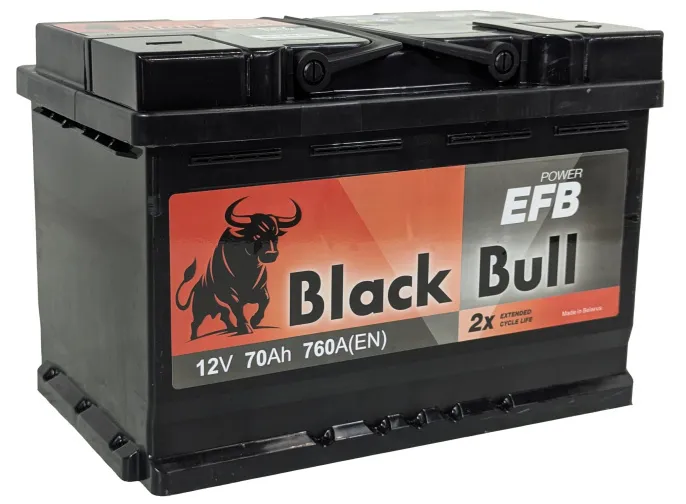 Аккумулятор BLACK BULL EFB 70 R (760A, 278*175*190)