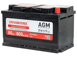 DYNAMATRIX AGM 80 R (800A, 315*175*190)