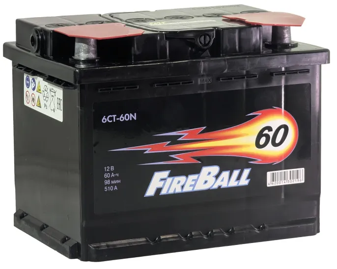 Аккумулятор FireBall 60 L (510A, 242*175*190)