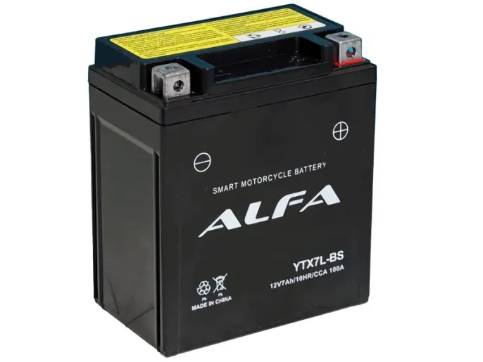Аккумулятор ALFA YTX7L-BS 7Ah (100A 113*70*134)