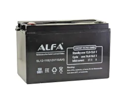 ALFA 12V-110Ah(C20) L (тяговая) M8 (331*173*213)