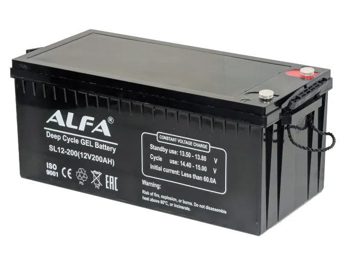 ALFA 12V-200Ah(C20) L (тяговая) M8 (522*240*219)