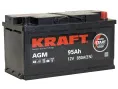 Аккумулятор KRAFT AGM 95 R (850A, 353*175*190)