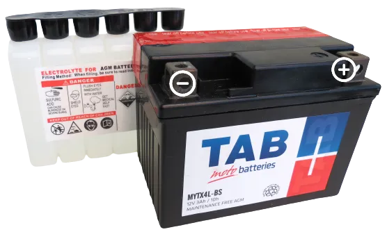 TAB YTX4L-BS 3Ah (40А 114*70*85)