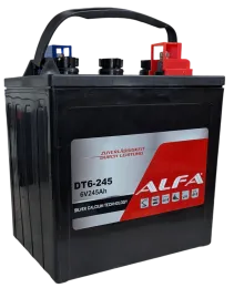 ALFA 6V-245Ah(C20) L (тяговая) M8 (262*188*275)